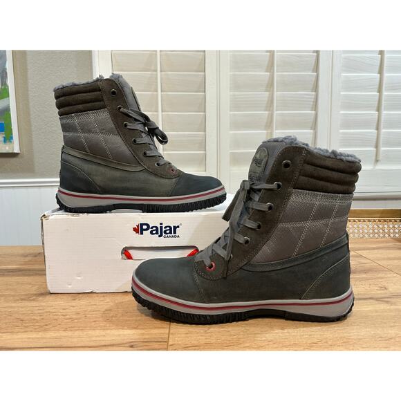 Pajar Canada Trooper 2.0 Men's Snow Boots Dark Grey Nubuck Sz 8.5/9 US 42 EU NIB - Picture 12 of 16